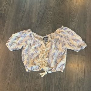 Floral crop top